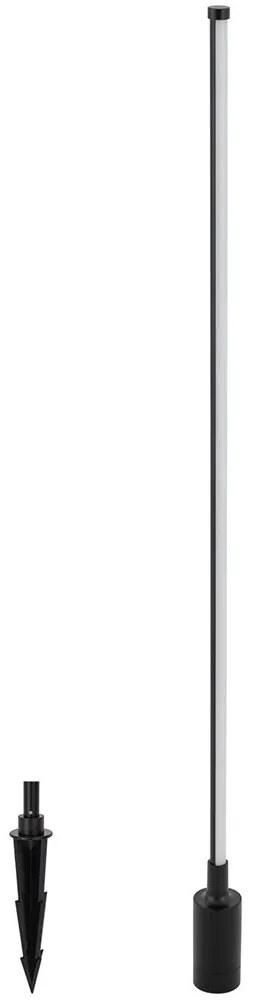 Φωτιστικό Δαπέδου Zuri 11547 1.6x100cm 12W 3000K 850lm Led Black Nowodvorski