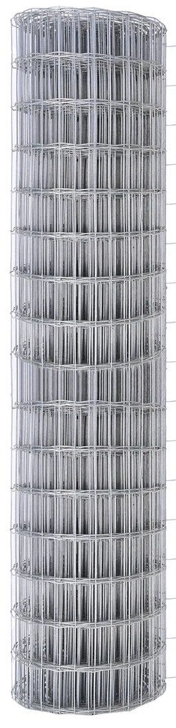 vidaXL Euro Fence με 7 Ειδικές Στήλες 1x10 μ Γαλβανισμένο Ατσάλι