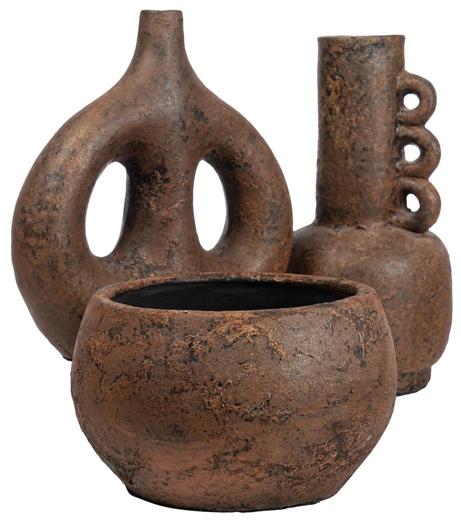 Table Vase S Line terracotta effect S3069-00K9