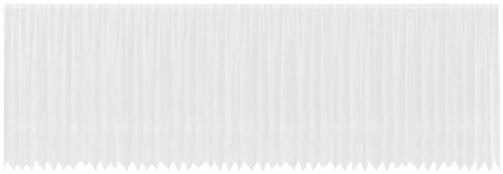 vidaXL Κουρτίνες με κουρτίνες Λευκό 1200 x 220 εκ. Πολυεστέρας