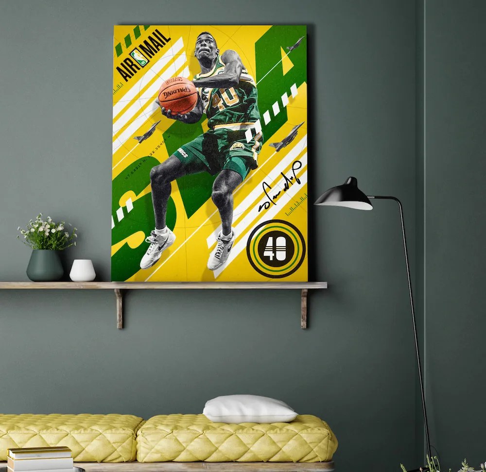 Πίνακας σε καμβά Shawn Kemp KNV1558 80cm x 120cm