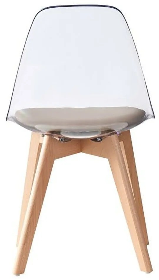 Καρέκλα Τραπεζαρίας DKD Home Decor Μπεζ Ξύλο Πολυανθρακικό 54 x 47 x 81 cm