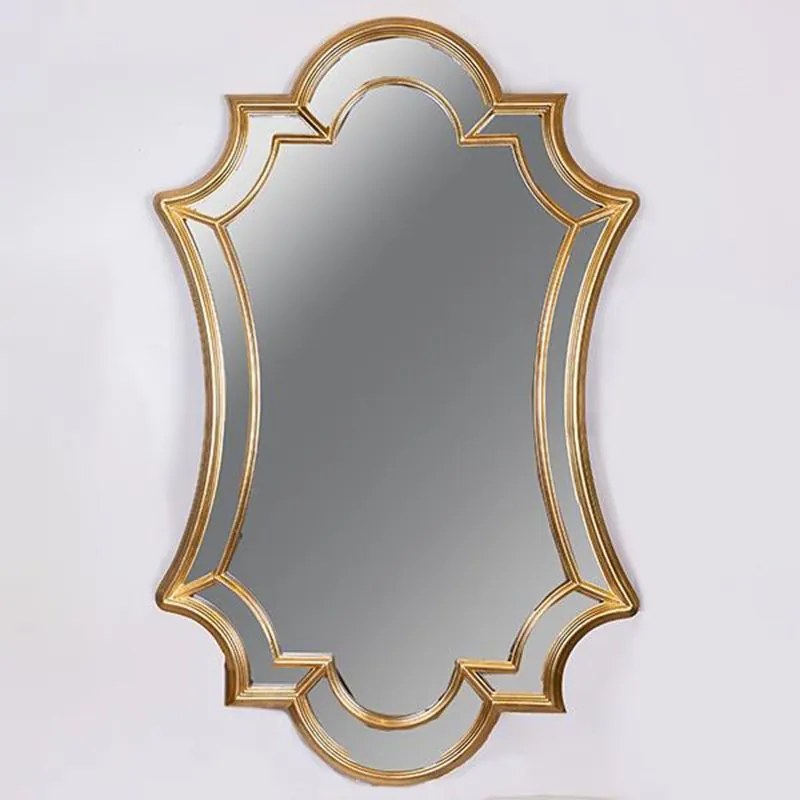 Καθρέπτης Τοίχου 751-12017 90x146cm Gold Estheti Home Glass,Polyresin