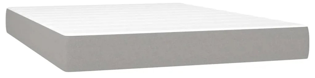 ΚΡΕΒΑΤΙ BOXSPRING ΜΕ ΣΤΡΩΜΑ ΑΝΟΙΧΤΟ ΓΚΡΙ 140X190 ΕΚ. ΥΦΑΣΜΑΤΙΝΟ 3131985