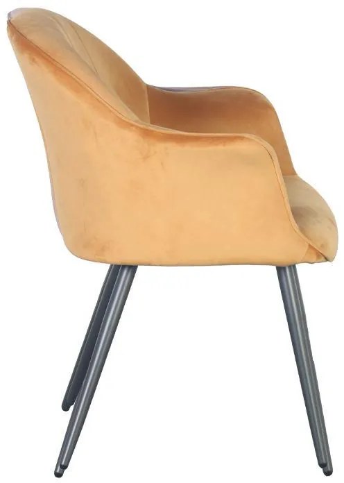 Πολυθρόνα Τραπεζαρίας C-985 Fylliana Μουσταρδί 65x65x83εκ. 2αδα 65x65x83 εκ.