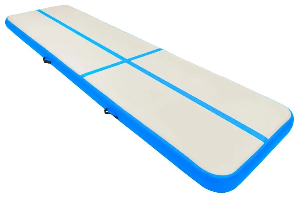 Στρώμα Ενόργανης Φουσκωτό Μπλε 600 x 100 x 20 εκ. PVC με Τρόμπα - Μπλε
