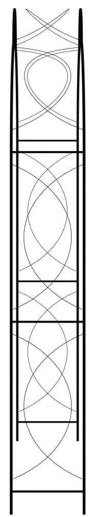 ΑΨΙΔΑ ΚΗΠΟΥ ΜΑΥΡΗ 150 X 34 X 240 ΕΚ. ΣΙΔΕΡΕΝΙΑ 47095