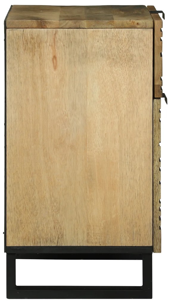 vidaXL Κομοδίνο 50x33x60 εκ. – Στερεό Ξύλο Μάνγκο
