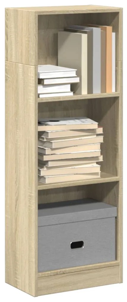 vidaXL Βιβλιοθήκη Sonoma Δρυς 40x24x109 εκ. από Επεξεργασμένο Ξύλο