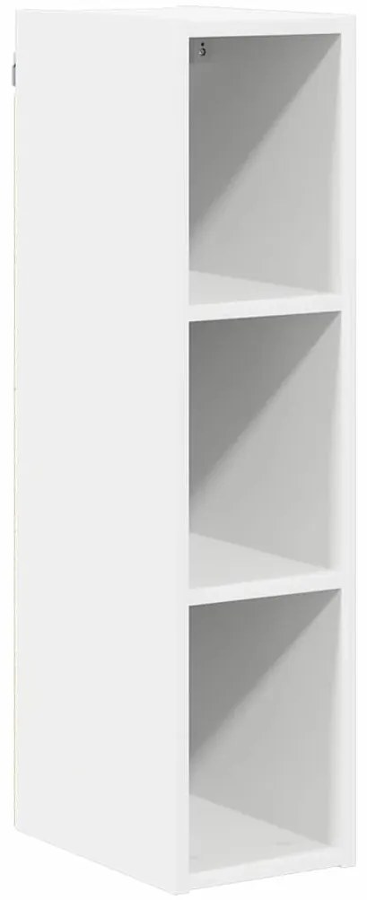 vidaXL Κρεμαστό ντουλάπι με αποθήκευση Riga Λευκό 20 x 29,5 x 80 εκ.