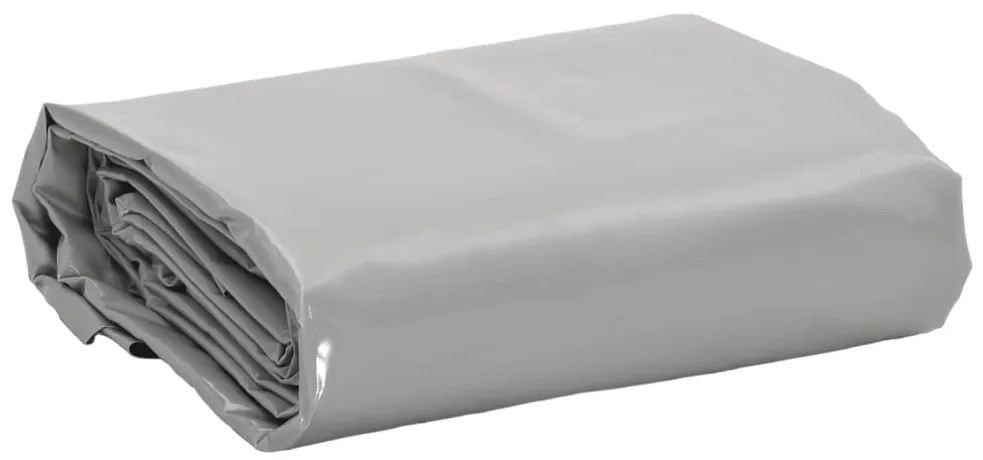 vidaXL Μουσαμάς Γκρι 650 γρ./μ.² 4x5 μ.