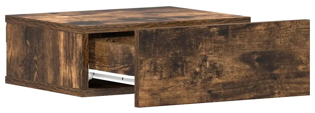 vidaXL Κομοδίνο Κρεμαστό Καπνιστή Δρυς 40 x 30 x 15 εκ. Επεξεργ. Ξύλο