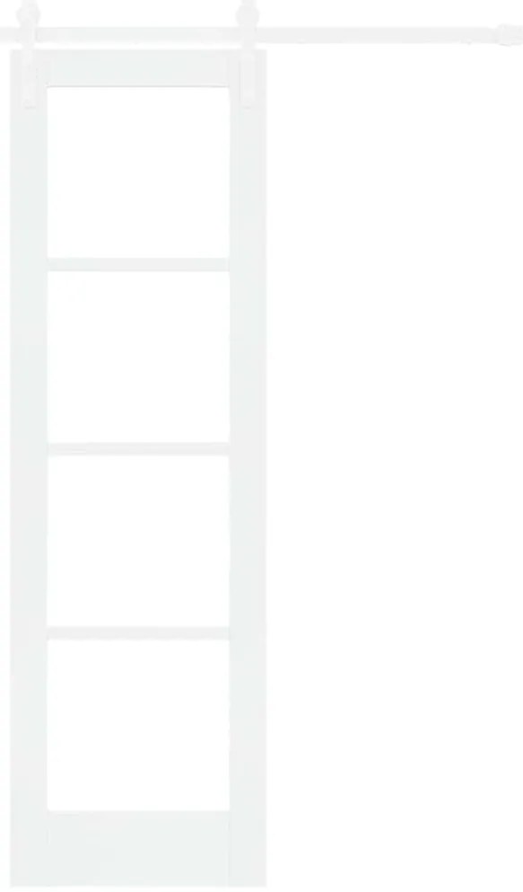 vidaXL Συρόμενη Πόρτα ORKDAL Λευκό 61 x 198.5 εκ. Μασίφ ξύλο πεύκου