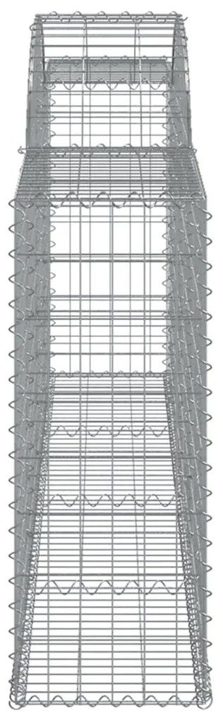 vidaXL Συρματοκιβώτια Τοξωτά 9 τεμ. 300x30x80/100 εκ. Γαλβαν. Ατσάλι