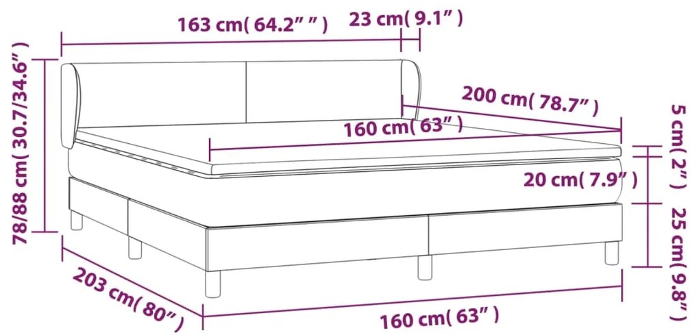 ΚΡΕΒΑΤΙ BOXSPRING ΜΕ ΣΤΡΩΜΑ ΑΝ. ΠΡΑΣΙΝΟ 160X200ΕΚ ΥΦΑΣΜΑΤΙΝΟ 3126093