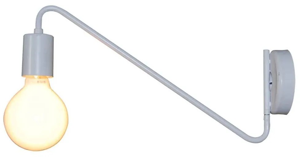 Φωτιστικό Τοίχου - Απλίκα HL-3549-1 77-3964 Mala White  Homelighting Metal