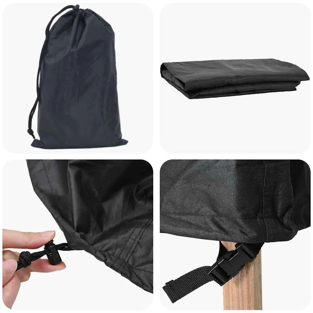 vidaXL Κάλυμμα Επίπλων Εξωτερικού Χώρου 175 x 125 x 160 εκ Ύφασμα 210D