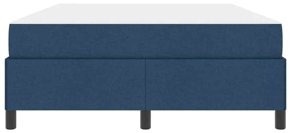 vidaXL Κρεβάτι με ελατήρια Μπλε και Μαύρο 140 x 190 cm