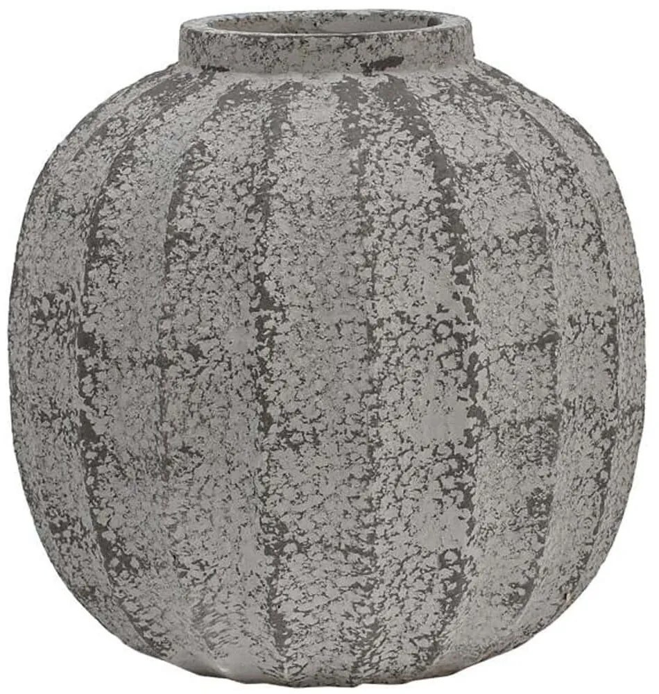 Βάζο 374-225-598 34x34x50cm Grey Πολυρεσίνη