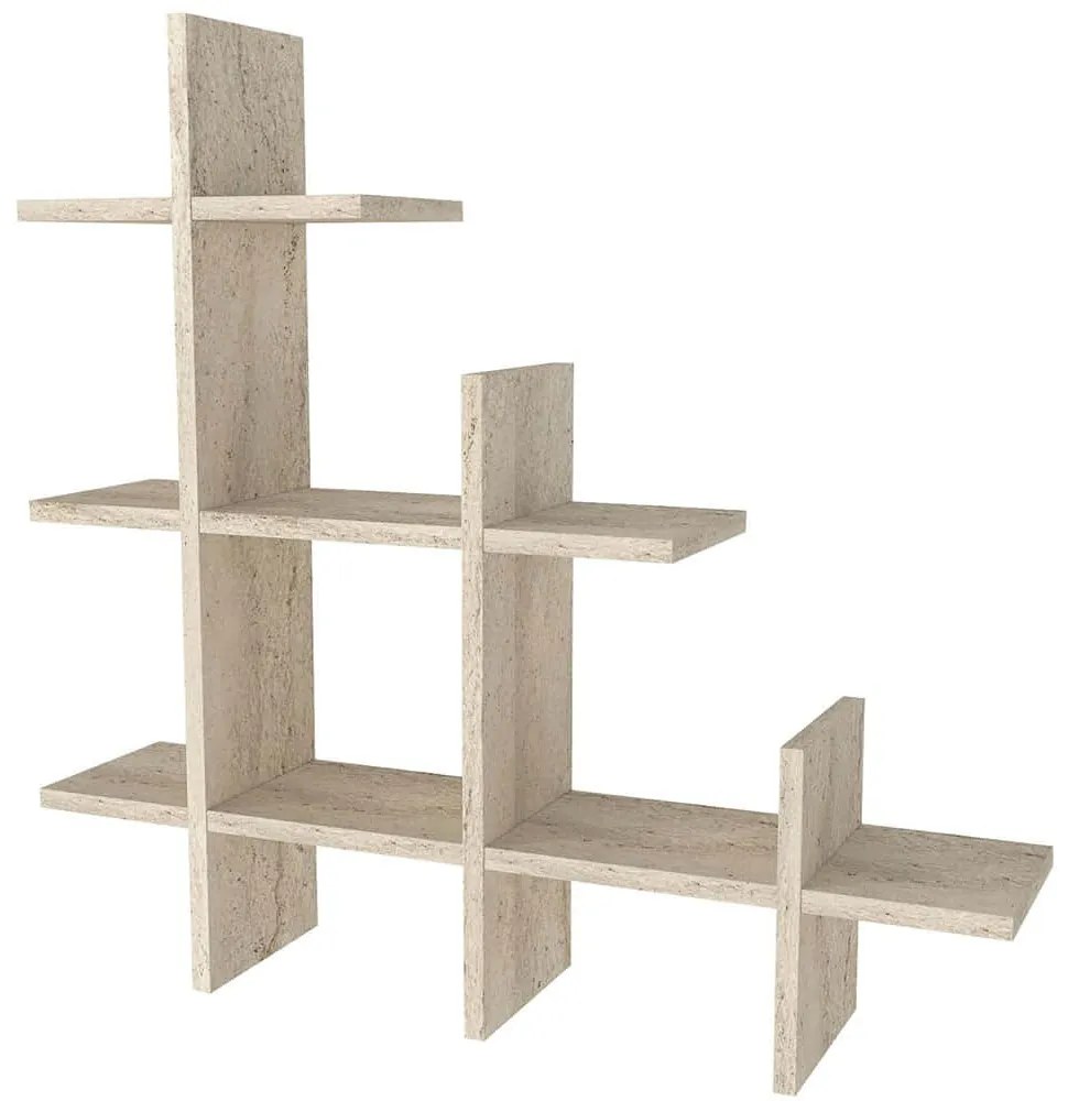 Ραφιέρα Τοίχου Juke 804TRH1622 81,8x18x80cm Travertine Beige