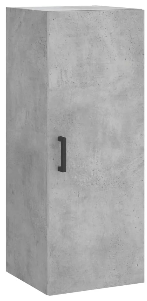 vidaXL Ντουλάπι Γκρι Σκυροδέματος 34,5x34x180 εκ. Επεξεργασμένο Ξύλο