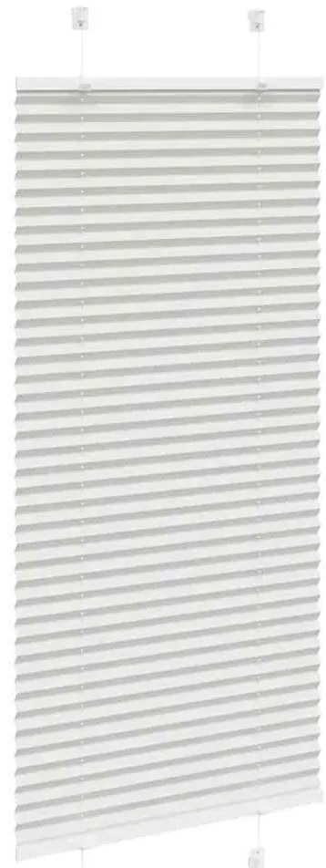 vidaXL Πλισέ περσίδα ανοιχτό γκρι 60x150 cm Πλάτος υφάσματος 59,4 cm