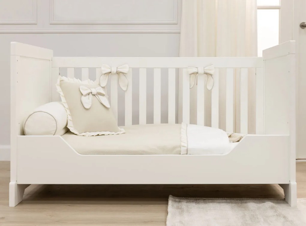 Βρεφικό Κρεβάτι Oliver 70x140cm  Off White  CocoMilou