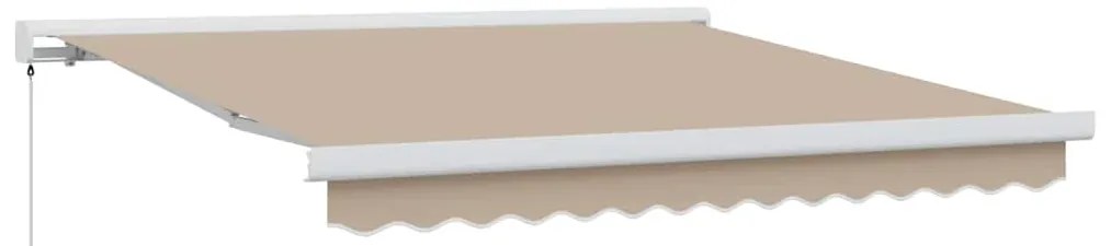 vidaXL Σκηνίτσα Αναδιπλούμενη Μπεζ 350 x 250 εκ Ύφασμα, Μέταλλο