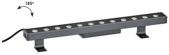 Wall washer LED Marvel αλουμινίου ανθρακί L60 Viokef 4187300 Ανθρακί