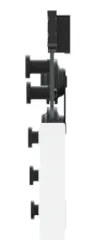 vidaXL Συρόμενη Πόρτα με Σετ Hardware "ORKDAL" Λευκή 78x211 εκ.