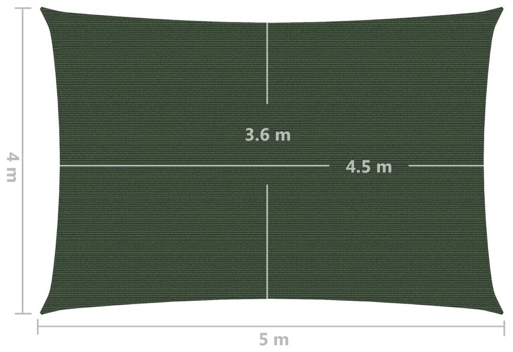 ΠΑΝΙ ΣΚΙΑΣΗΣ ΣΚΟΥΡΟ ΠΡΑΣΙΝΟ 4 X 5 Μ. ΑΠΟ HDPE 160 ΓΡ./Μ² 311463