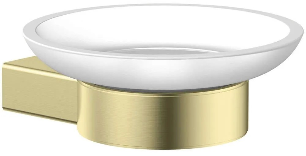 Σαπουνοθήκη Artemis A0350843 Φ6,6x10,1x2cm Gold Karag Stainless Steel