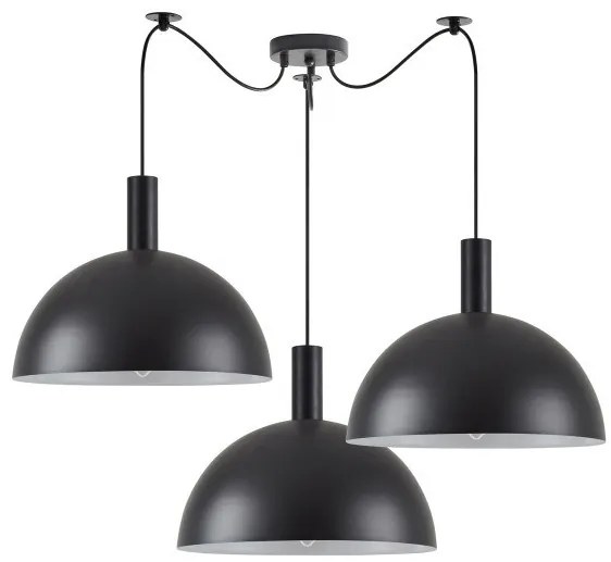 Κρεμαστό Φωτιστικό Οροφής 3xE27 Μαύρο Adept Tube 77-8499 Homelighting-77-8499-Μαύρο 77-8499