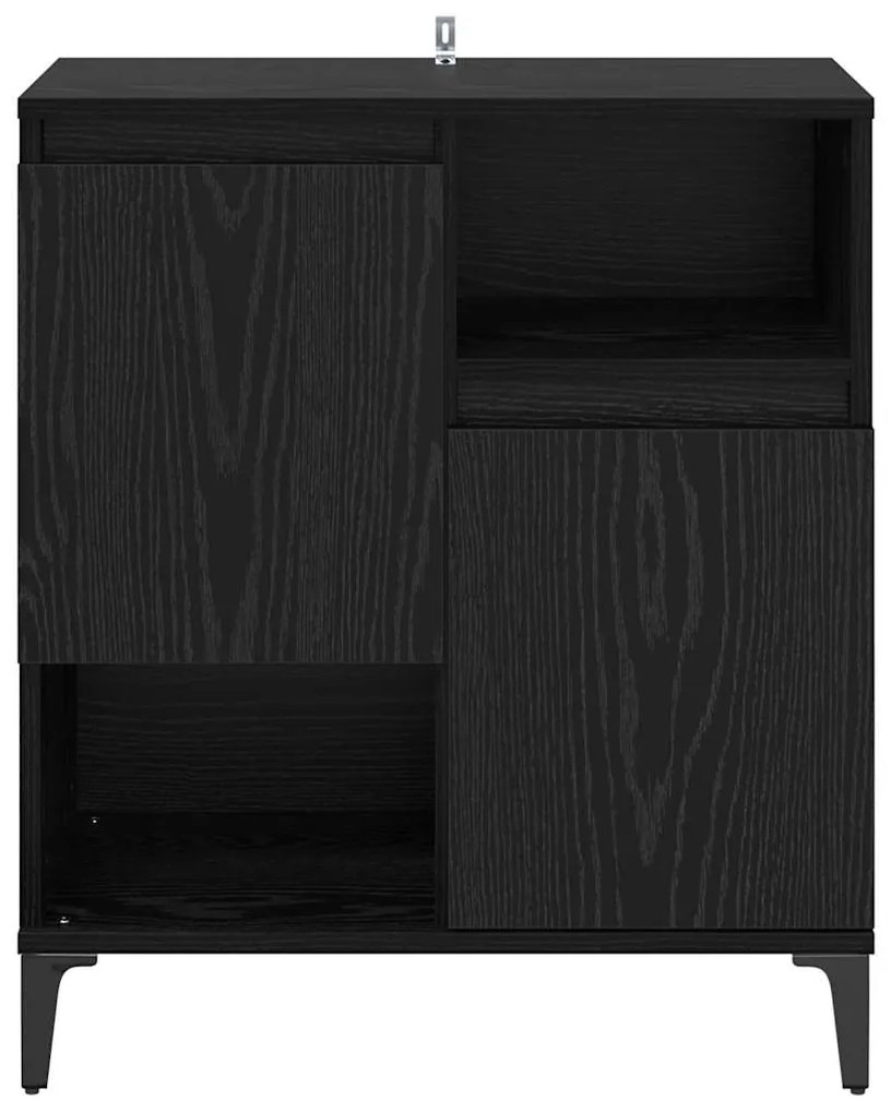 vidaXL Πλαϊνό γραφείο Μαύρη Οξυά 60 x 35 x 70 cm Επεξεργασμένο ξύλο