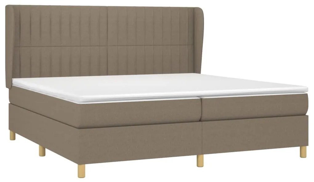 ΚΡΕΒΑΤΙ BOXSPRING ΜΕ ΣΤΡΩΜΑ TAUPE 200X200 ΕΚ. ΥΦΑΣΜΑΤΙΝΟ 3128713