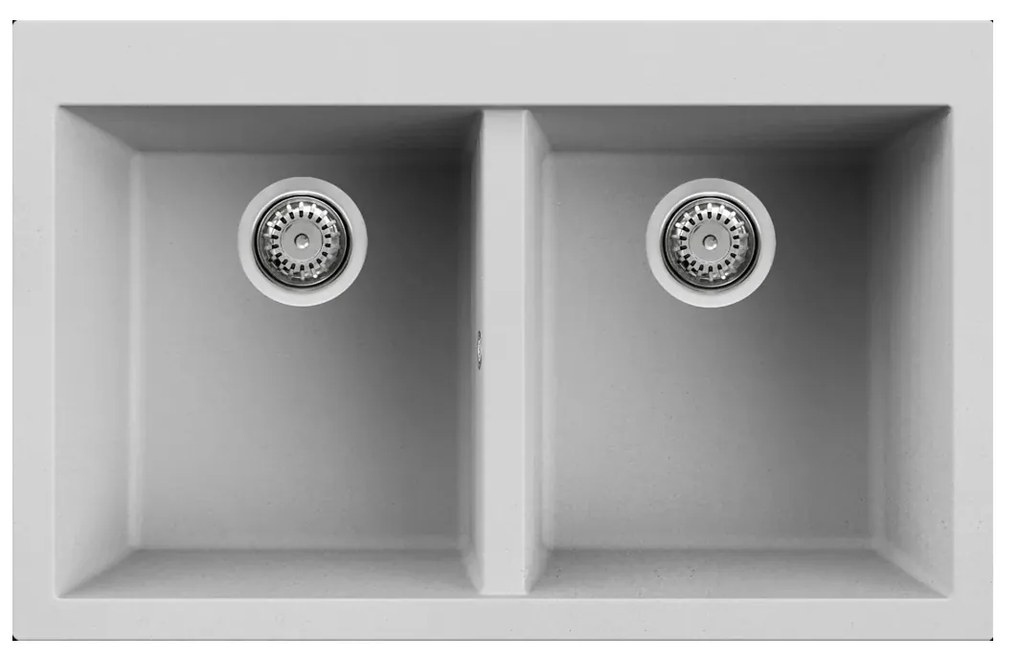 Νεροχύτης κουζίνας QUADRA 350 Aluminiu 79 ELLECI 79x50cm - LMQ35079