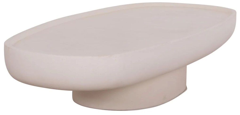Τραπεζάκι σαλονιού DESSY C18153.02 Fiber Cement σε Λευκό 151x66x30Υεκ. 151x66x30 εκ.