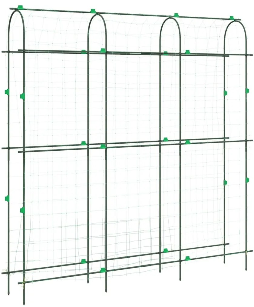 vidaXL Καφασωτό Κήπου Αναρ. Φυτά Πλαίσιο U 181x31x182,5 εκ. Ατσάλι