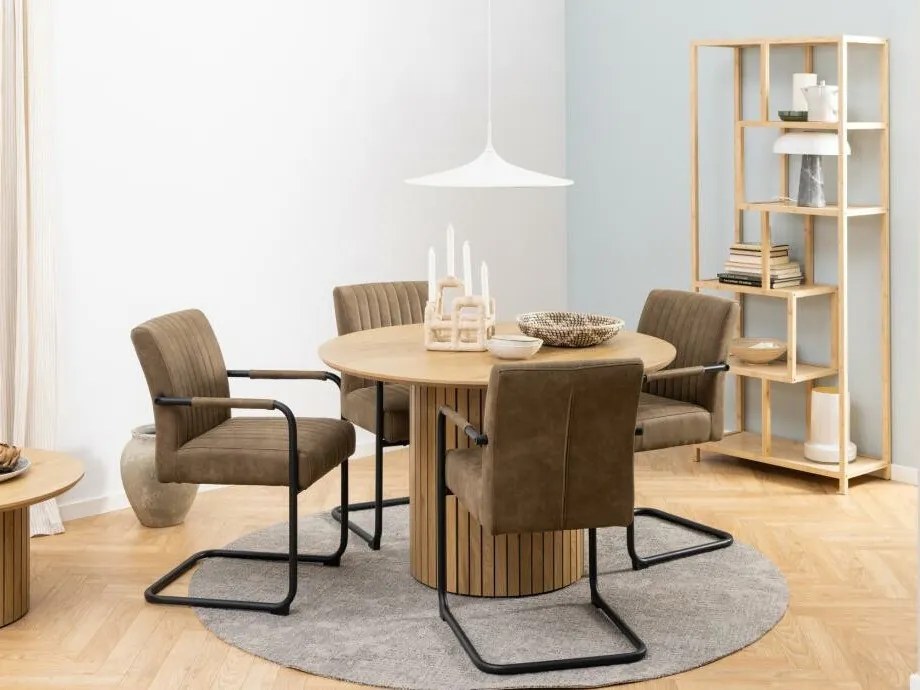 Τραπέζι Oakland 860, Άγρια δρυς, 75cm, 48 kg, Ινοσανίδες μέσης πυκνότητας | Epipla1.gr