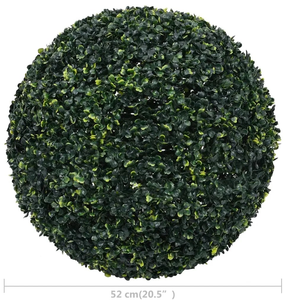 vidaXL Πυξάρι Τεχνητό Σχήμα Μπάλας 2 τεμ. 52 εκ.