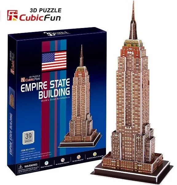 Τρισδιάστατο παζλ Empire State Building CubicFun OEM