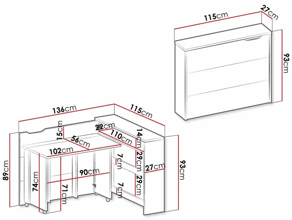 Γωνιακό τραπέζι γραφείου Concept Pro Lenart AH102, Γωνιακός, 93x136x115cm, 54 kg, Ανοιχτό πράσινο | Epipla1.gr