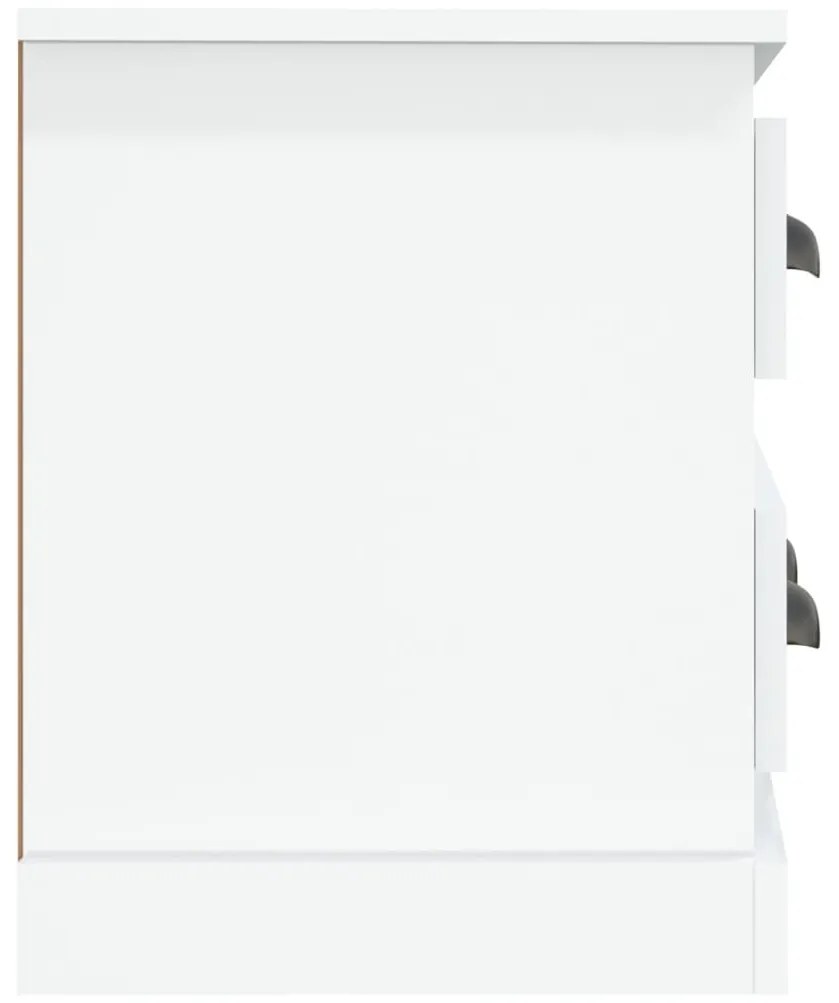 vidaXL Έπιπλο Τηλεόρασης Γυαλ. Λευκό 100x35,5x45εκ. Επεξεργασμένο Ξύλο