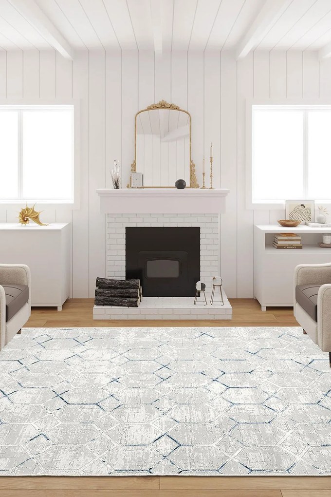 Χαλί W1064 213HFT1586 Light Grey-Blue Conceptum Hypnose 100X200cm