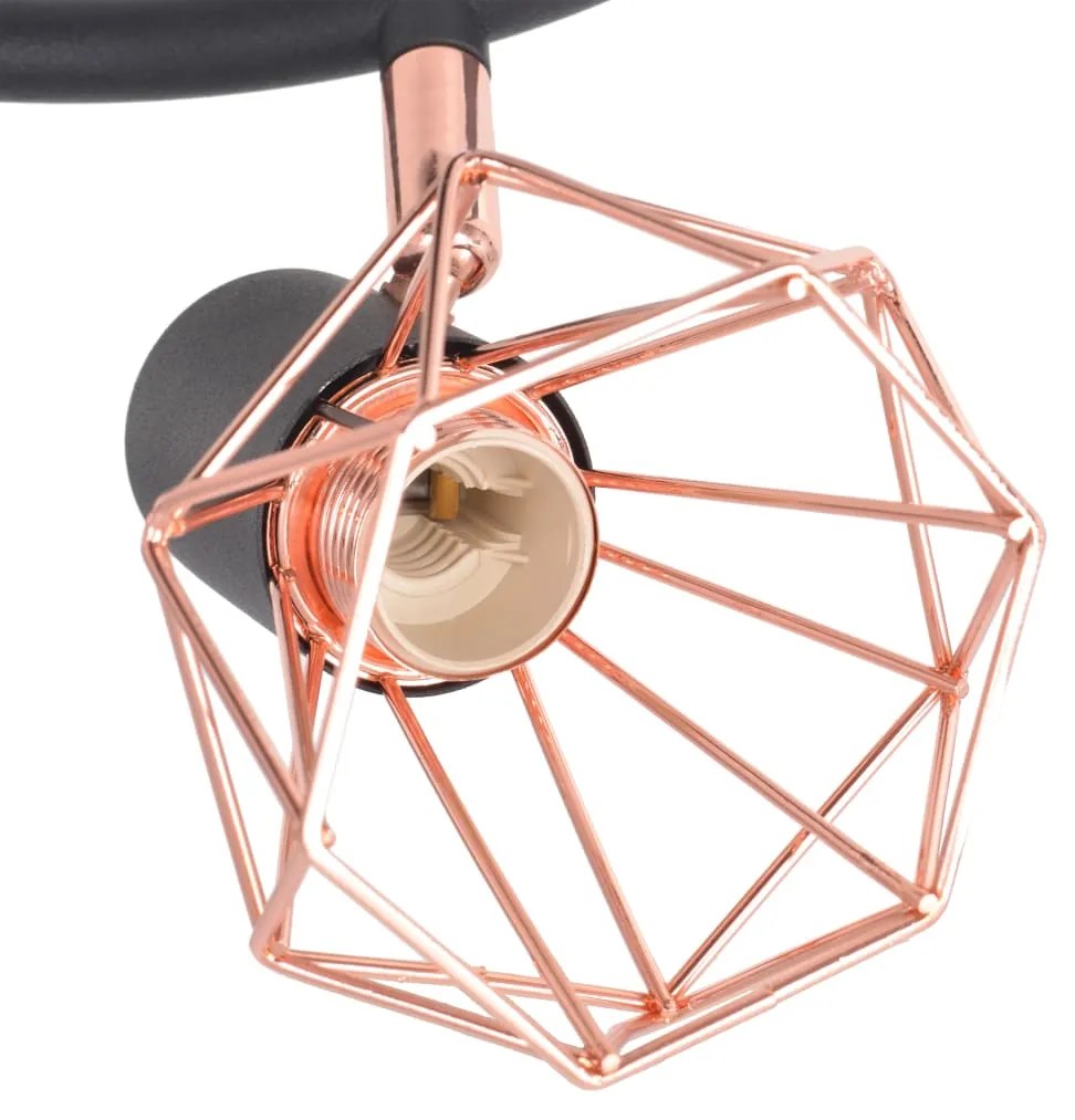 vidaXL Φωτιστικό Σποτ Ράγα με 3 Λαμπτήρες LED Filament 12 W