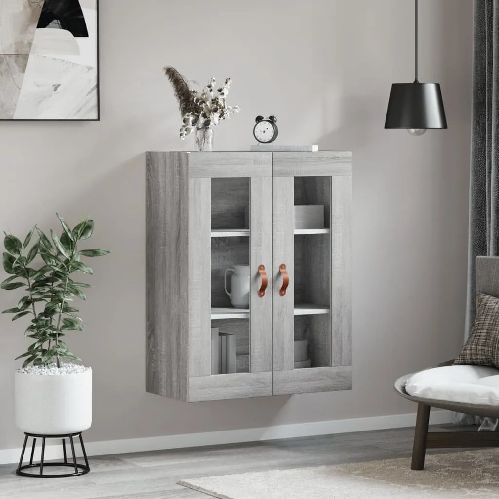 vidaXL Ντουλάπι Τοίχου Γκρι Sonoma 69,5 x 34 x 90 εκ.