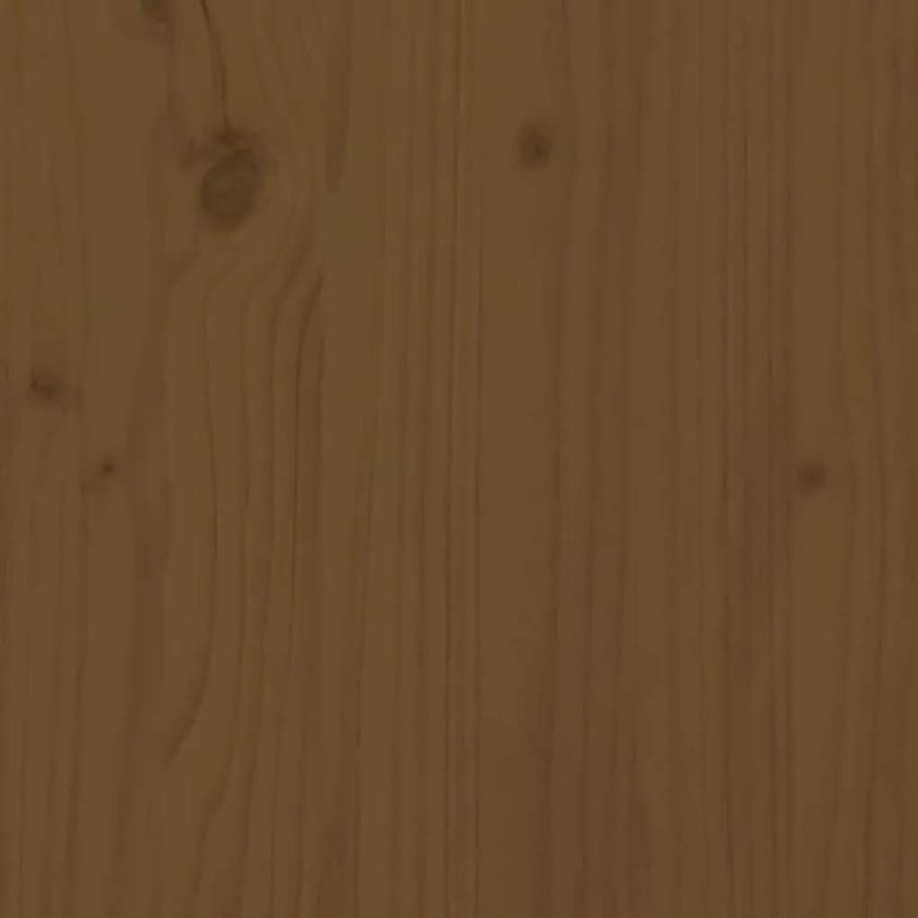 Βάση Οθόνης Καφέ Μελί 100 x 27 x 14 εκ. από Μασίφ Ξύλο Πεύκου - Καφέ