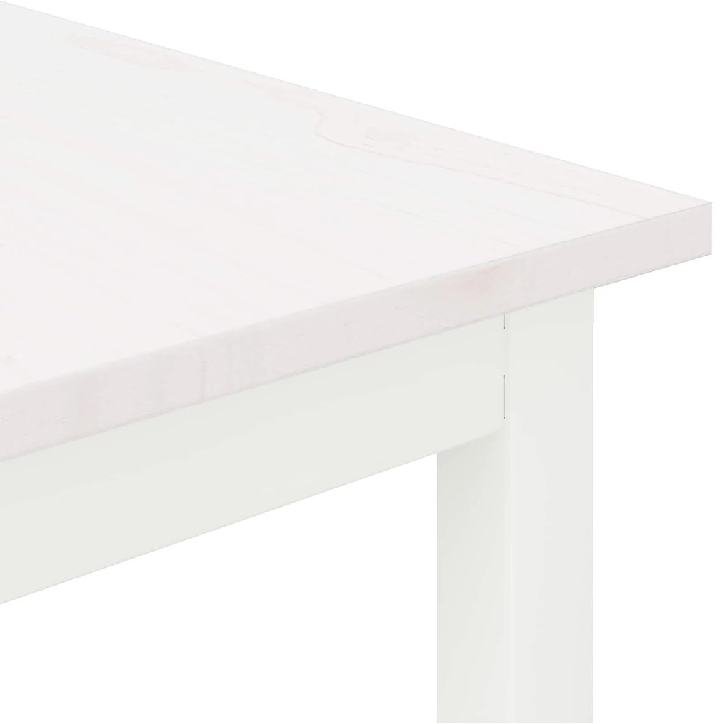 vidaXL Τραπεζάκι σαλονιού Λευκό 40 x 40 x 36 cm Στερεά ξυλεία πεύκου