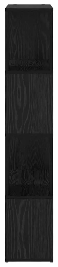 vidaXL Κέντρο ψυχαγωγίας Μαύρο 60 x 24 x 124 εκ Επεξεργασμένο ξύλο