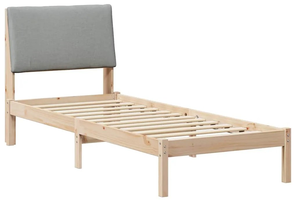 vidaXL Σκελετός Κρεβατιού Καφέ και ανοιχτό γκρι 80 x 200 cm